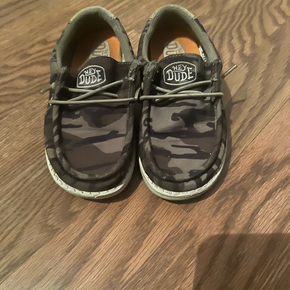 Hey Dude Kids Brown Camo Moccasins